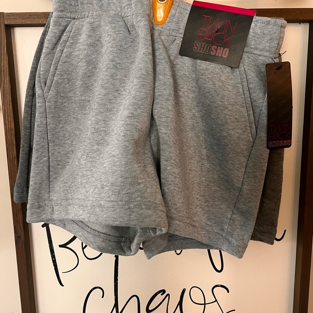 Two pack women’s sweat shorts